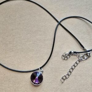 Elegant Purple Pendant Necklace